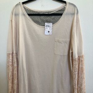 Free People We The Free Knit Tunic Top M $88 NEW